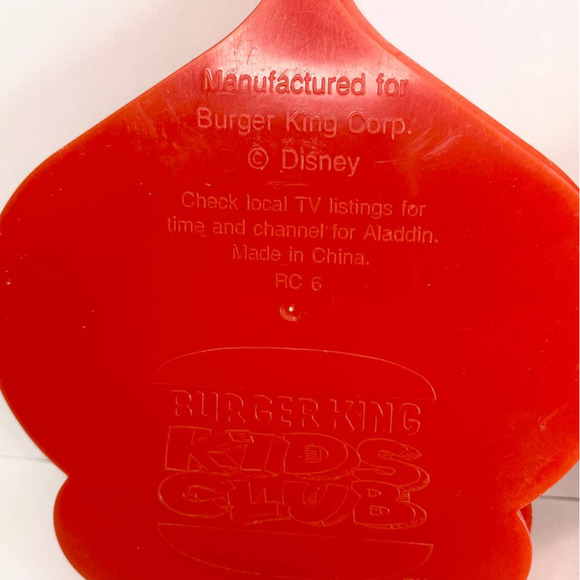 VNT ALADDIN Burger King Kids Club Kids Meal Toy Set of Two - Picture 5 of 6